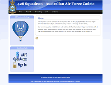 Tablet Screenshot of 428sqn.aafc.org.au