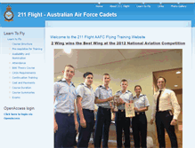 Tablet Screenshot of 211flt.aafc.org.au