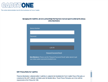 Tablet Screenshot of cadetone.aafc.org.au