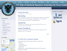Tablet Screenshot of 311sqn.aafc.org.au