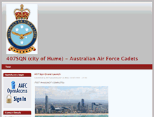 Tablet Screenshot of 407sqn.aafc.org.au