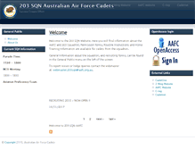 Tablet Screenshot of 203sqn.aafc.org.au